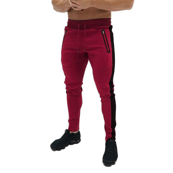 Herr sportig joggingsbyxor med sidofickor med dragkedja Mirla-Eva Jonsson