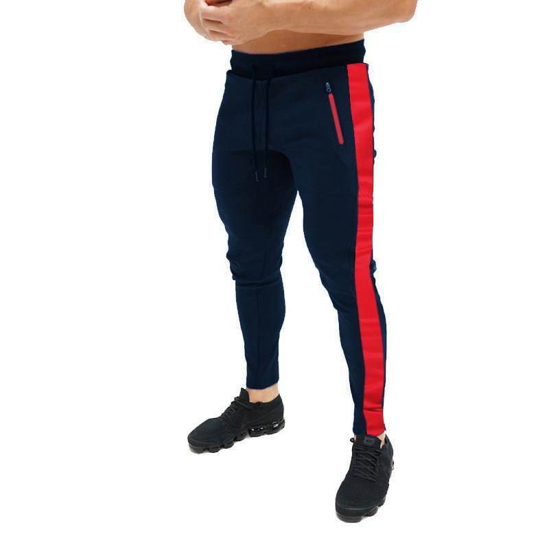 Herr sportig joggingsbyxor med sidofickor med dragkedja Mirla-Eva Jonsson