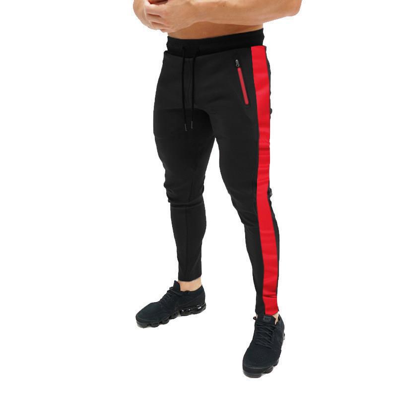 Herr sportig joggingsbyxor med sidofickor med dragkedja Mirla-Eva Jonsson