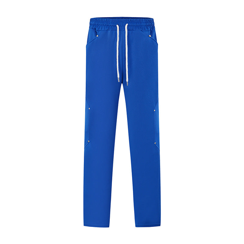 Herr sportig joggingsbyxor med ventilerande mesh-inlägg och elastisk midja Mirla-Eva Jonsson