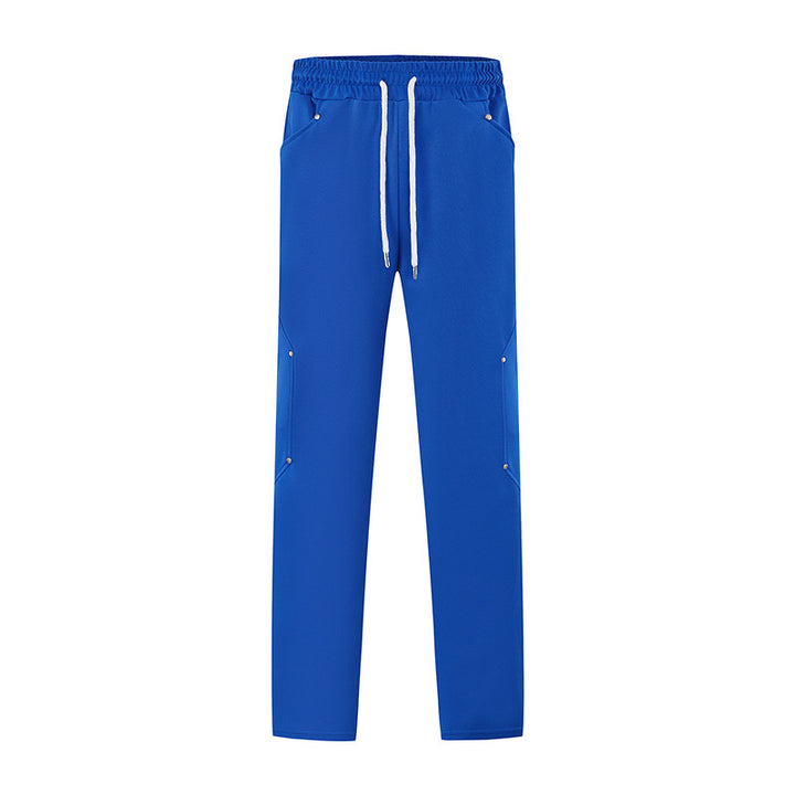 Herr sportig joggingsbyxor med ventilerande mesh-inlägg och elastisk midja Mirla-Eva Jonsson