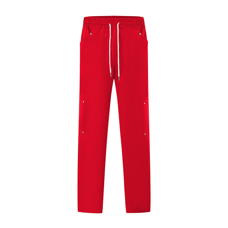 Herr sportig joggingsbyxor med ventilerande mesh-inlägg och elastisk midja Mirla-Eva Jonsson