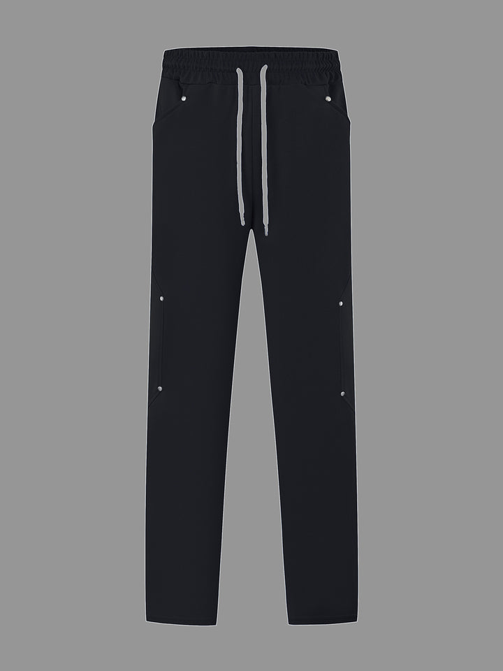Herr sportig joggingsbyxor med ventilerande mesh-inlägg och elastisk midja Mirla-Eva Jonsson