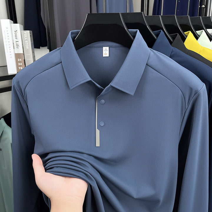 Herr sportig polo shirt med innovativ fuktreglering Mirla-Eva Jonsson