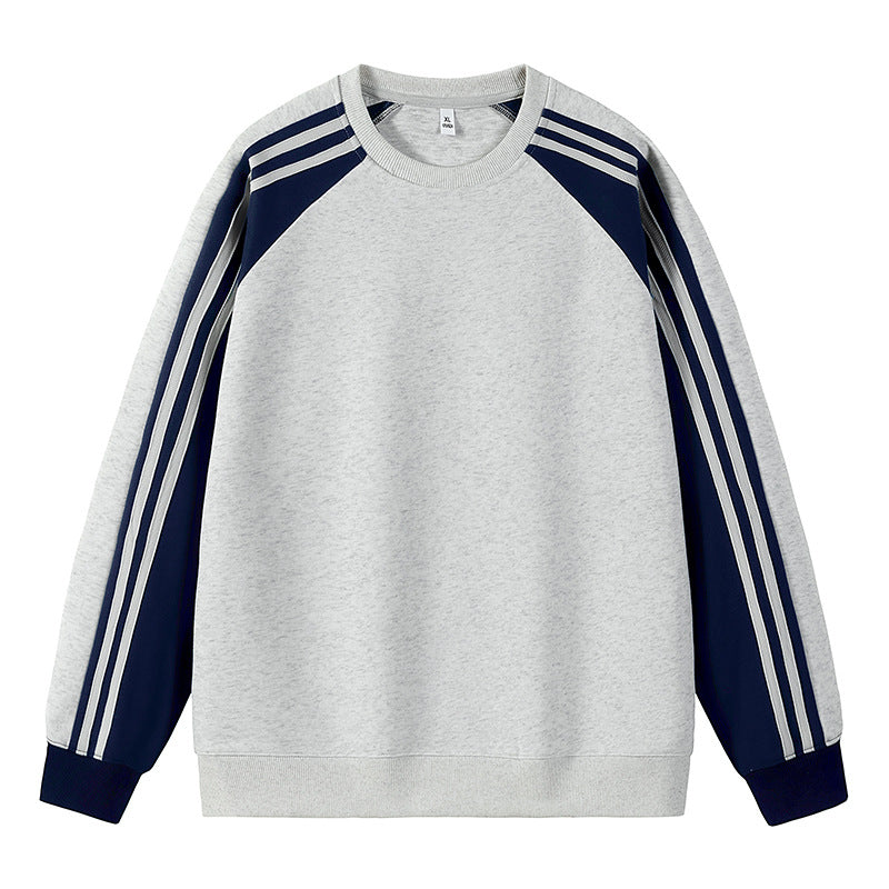 Herr sportig raglan-sweater med flerfärgade accenter Mirla-Eva Jonsson
