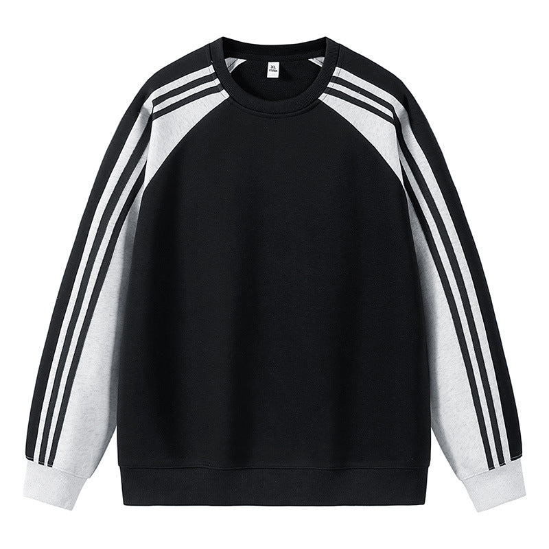 Herr sportig raglan-sweater med flerfärgade accenter Mirla-Eva Jonsson