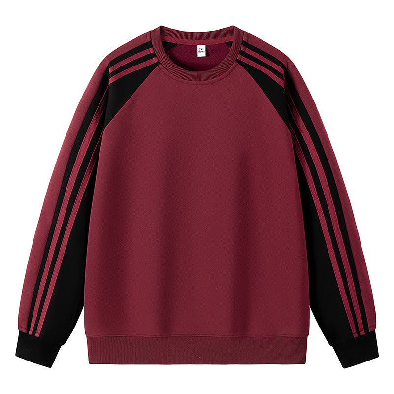Herr sportig raglan-sweater med flerfärgade accenter Mirla-Eva Jonsson