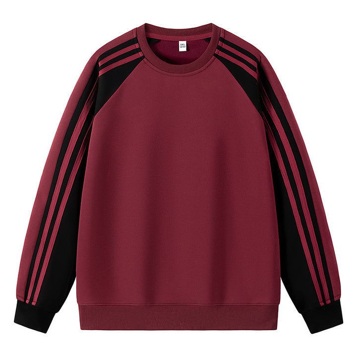 Herr sportig raglan-sweater med flerfärgade accenter Mirla-Eva Jonsson