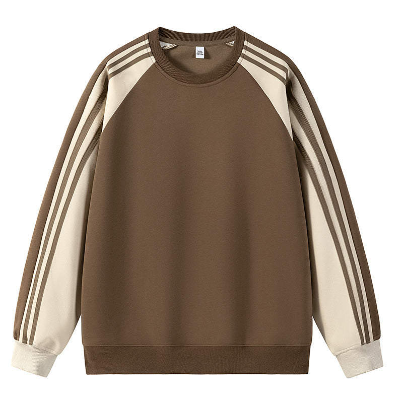 Herr sportig raglan-sweater med flerfärgade accenter Mirla-Eva Jonsson