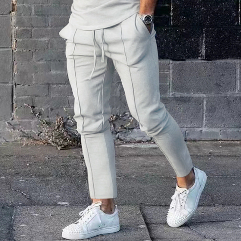 Herr sportiga fritidsbyxor med modiga detaljer Mirla-Eva Jonsson
