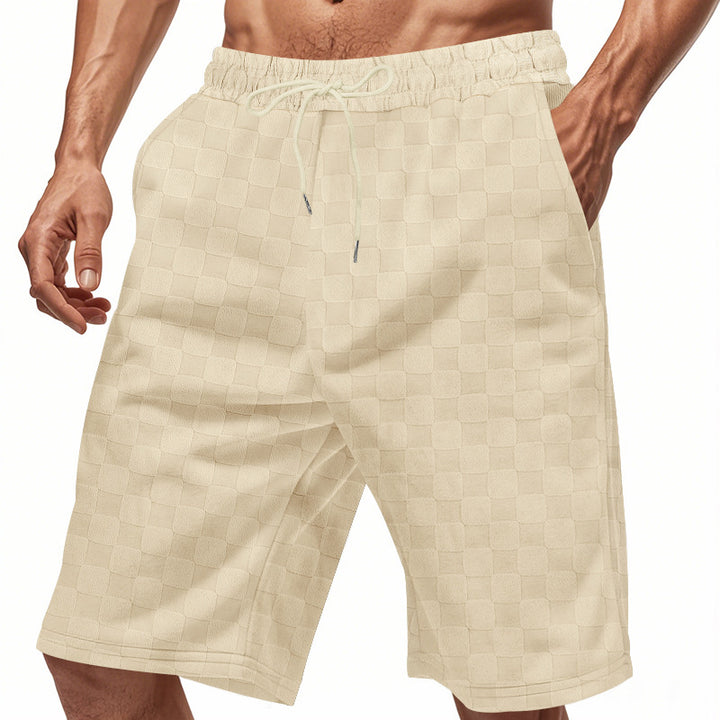 Herr sportiga short med elastisk midja och praktiska sidofickor Eva Jonsson-Eva Jonsson