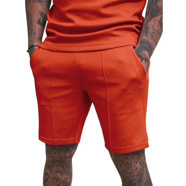 Herr sportiga shorts med funktionella fickor och justerbar midja Mirla-Eva Jonsson