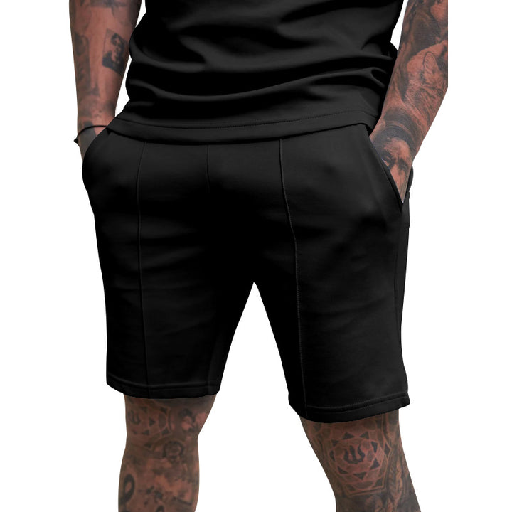 Herr sportiga shorts med funktionella fickor och justerbar midja Mirla-Eva Jonsson