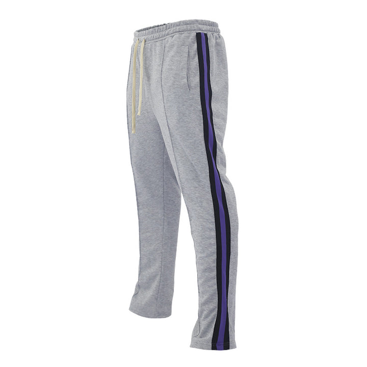 Herr sportiga sweatpants med sidokontrastlinjer Mirla-Eva Jonsson