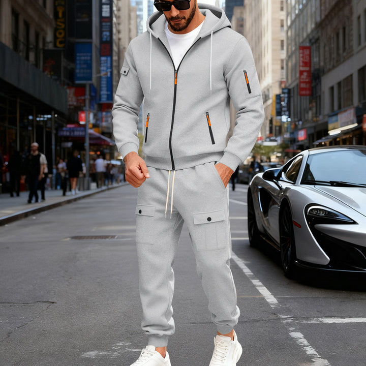 Herr sportigt Hoodie- och Cargo-byx-set Mirla-Eva Jonsson