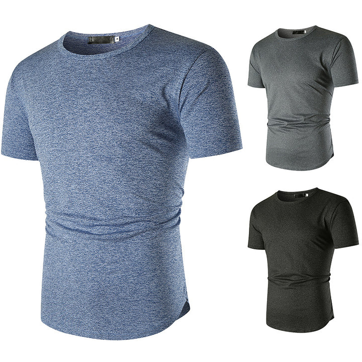Herr sportigt T-shirt med andningsbar funktionsfiber och bekväm passform Mirla-Eva Jonsson