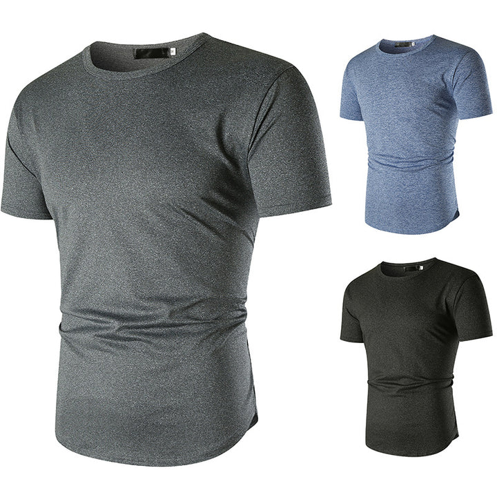 Herr sportigt T-shirt med andningsbar funktionsfiber och bekväm passform Mirla-Eva Jonsson