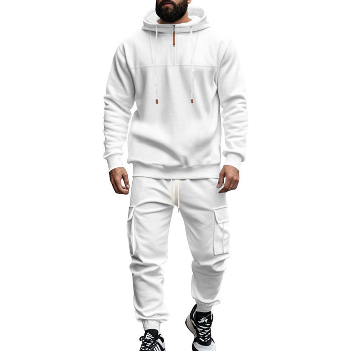 Herr sportigt hoodie- och cargo-byxor set Eva Jonsson-Eva Jonsson