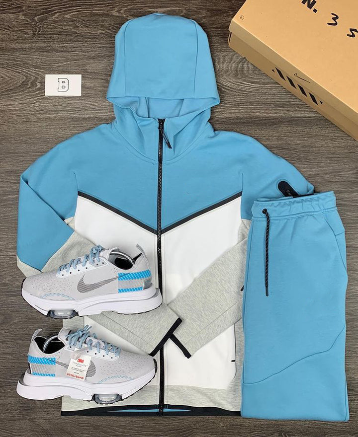 Herr sportigt hoodie-set med andningsbara egenskaper och moderna kontrastdetaljer Mirla-Eva Jonsson