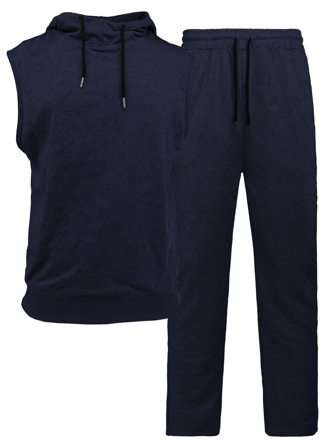 Herr sportigt hoodie-set med ärmlös topp och bekväm joggingbyxa Mirla-Eva Jonsson