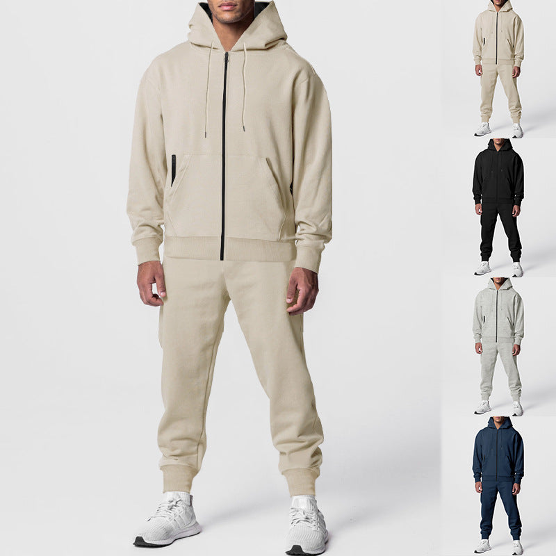 Herr sportigt hoodie-set med fickor och elastiska muddar Mirla-Eva Jonsson