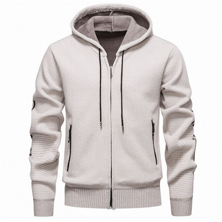 Herr sweatshirt jacka med praktiska dragkedjefickor och modern design Mirla-Eva Jonsson