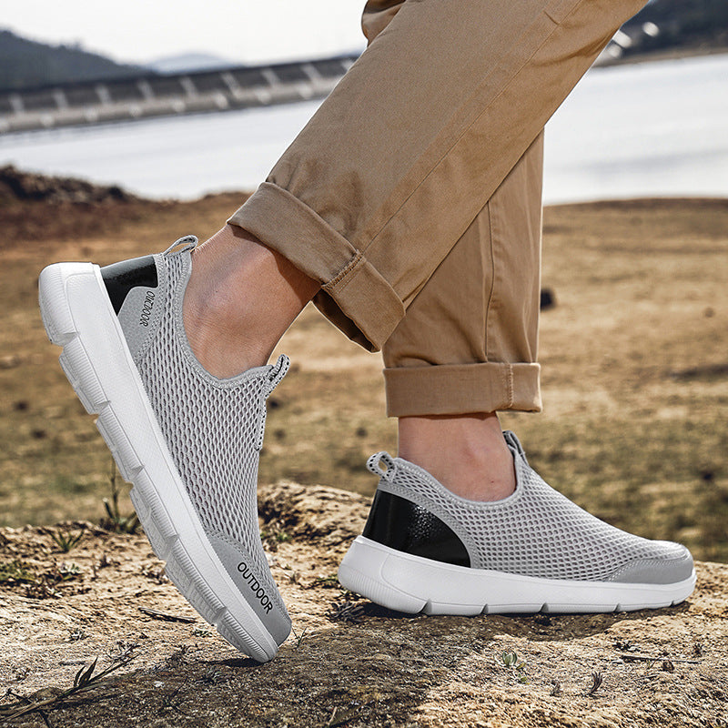 Herrar Andningsbara Utomhus Slip-On Sneakers Mirla-Eva Jonsson