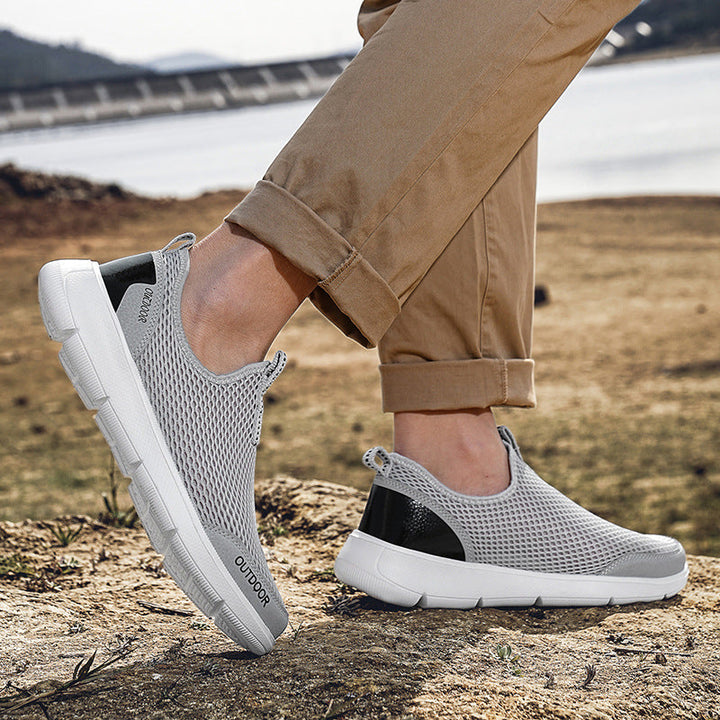 Herrar Andningsbara Utomhus Slip-On Sneakers Mirla-Eva Jonsson