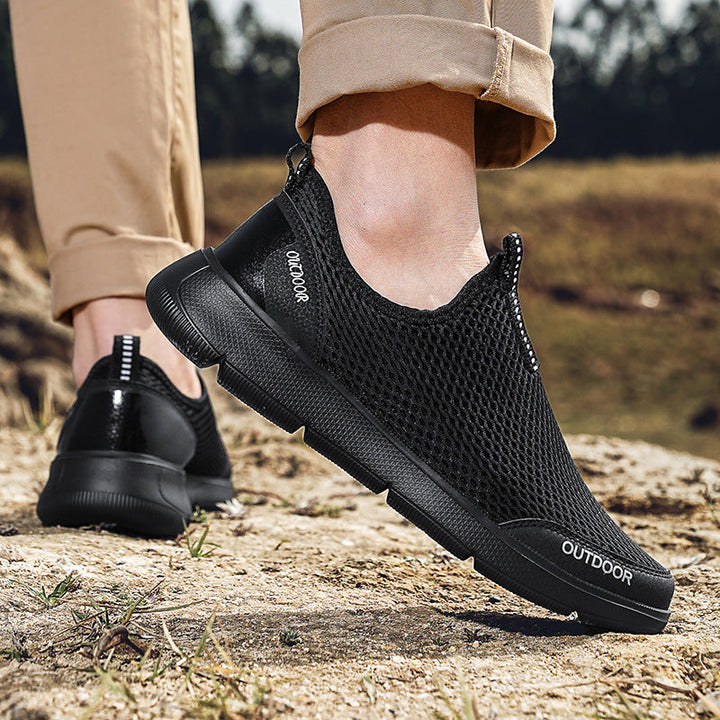 Herrar Andningsbara Utomhus Slip-On Sneakers Mirla-Eva Jonsson