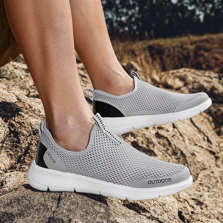 Herrar Andningsbara Utomhus Slip-On Sneakers Mirla-Eva Jonsson