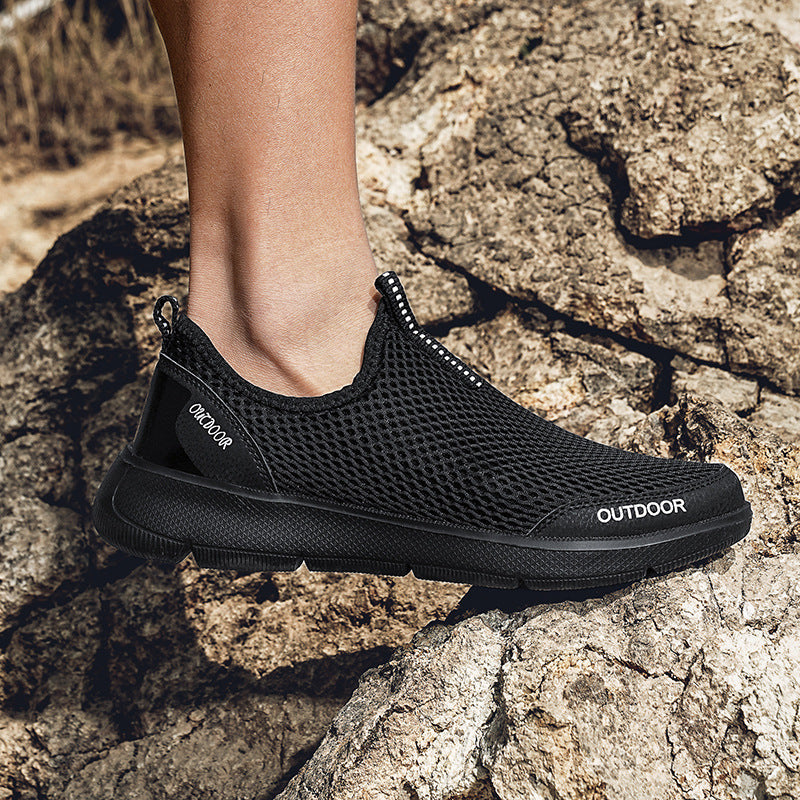 Herrar Andningsbara Utomhus Slip-On Sneakers Mirla-Eva Jonsson