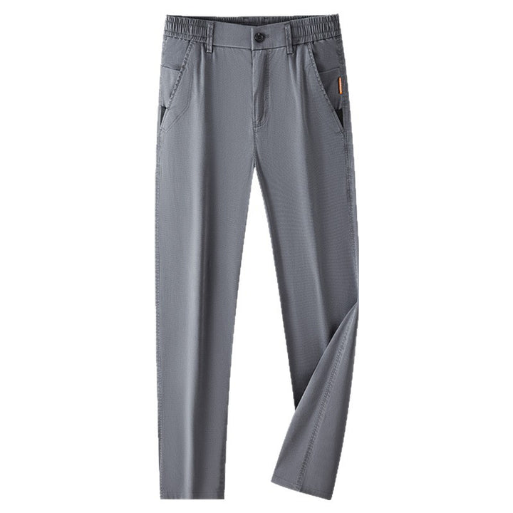 Herrar Bekväm Chino-byxa med elastisk midja och praktiska sidofickor Mirla-Eva Jonsson