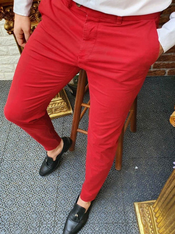 Herrar Bekväm Sommarchino med sidofickor och elastisk midja Mirla-Eva Jonsson