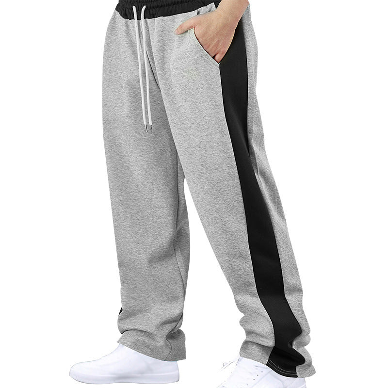 Herrar Bekväm Sportig Joggingbyxa med elastisk midja och kontrasterande sidopaneler Mirla-Eva Jonsson