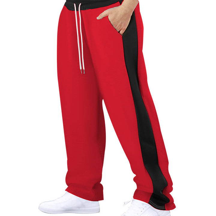 Herrar Bekväm Sportig Joggingbyxa med elastisk midja och kontrasterande sidopaneler Mirla-Eva Jonsson