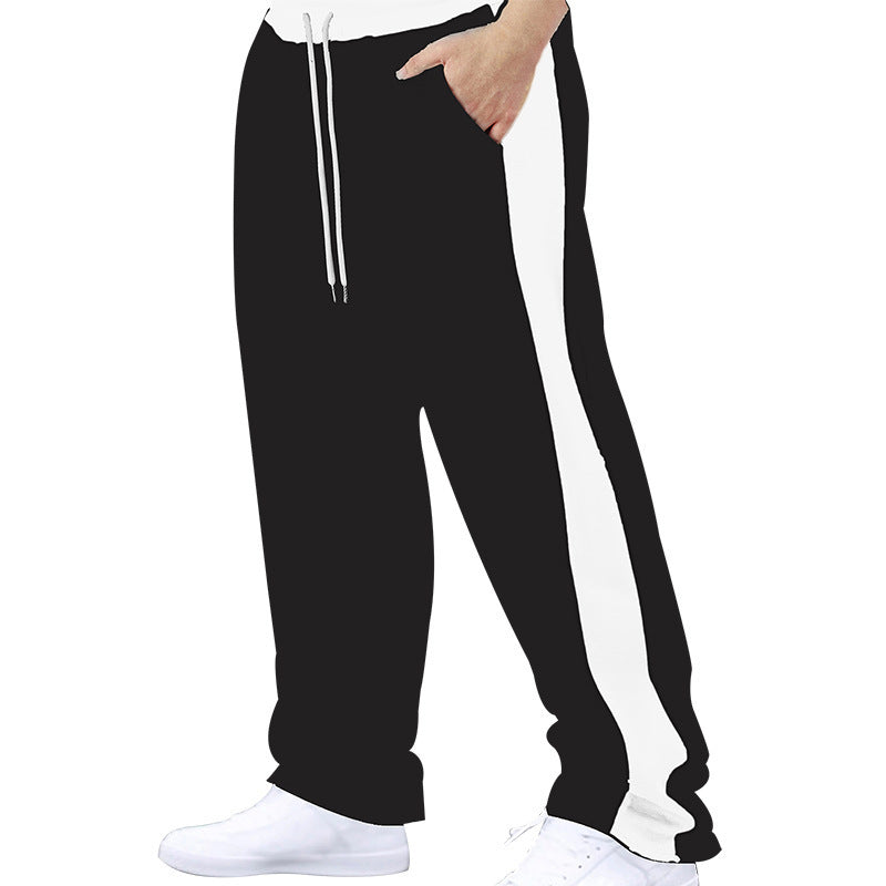 Herrar Bekväm Sportig Joggingbyxa med elastisk midja och kontrasterande sidopaneler Mirla-Eva Jonsson