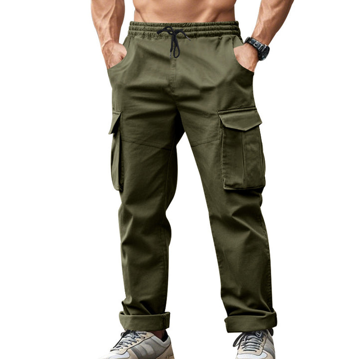 Herrar Cargo-byxor med funktionella sidofickor och elastisk midja Mirla-Eva Jonsson
