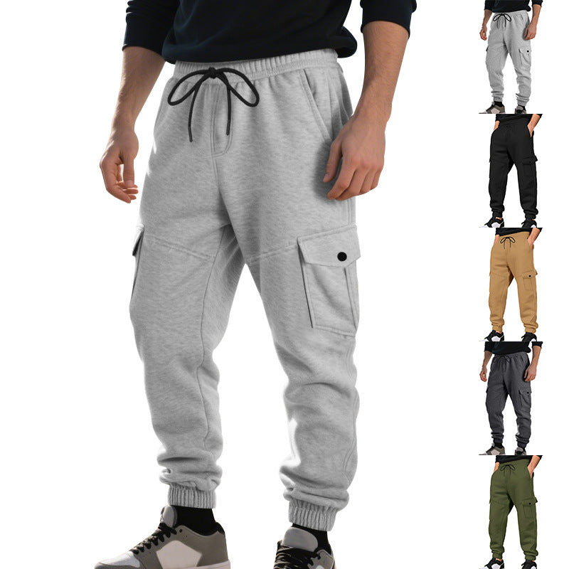 Herrar Cargo-joggingbyxor med sidofickor och elastisk midja Mirla-Eva Jonsson