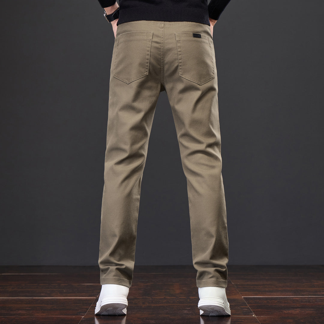 Herrar Casual Chino-byxor med elastisk midja och moderna detaljer Mirla-Eva Jonsson