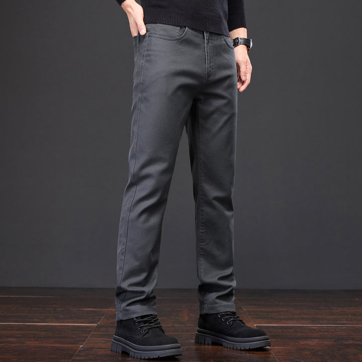 Herrar Casual Chino-byxor med elastisk midja och moderna detaljer Mirla-Eva Jonsson
