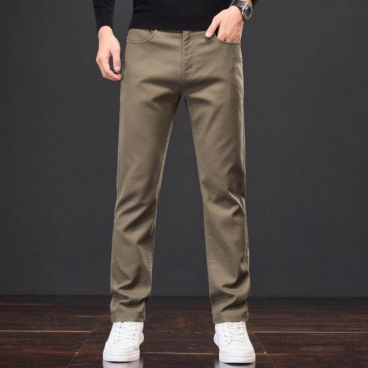 Herrar Casual Chino-byxor med elastisk midja och moderna detaljer Mirla-Eva Jonsson