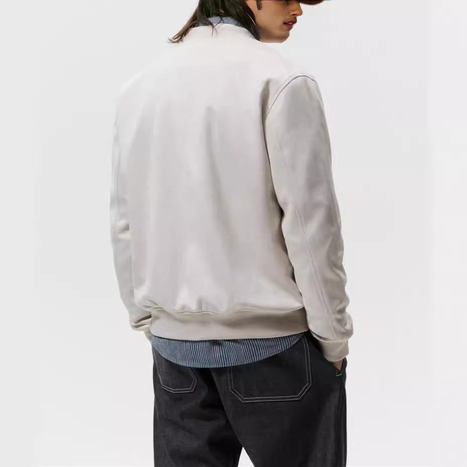Herrar Casual Elegant Sweatjacka med rund halsringning och sidofickor Mirla-Eva Jonsson