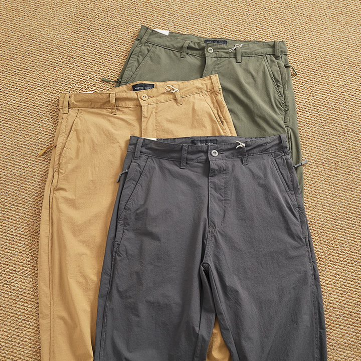 Herrar Chino-byxor med elastisk midja och praktiska sidofickor Mirla-Eva Jonsson