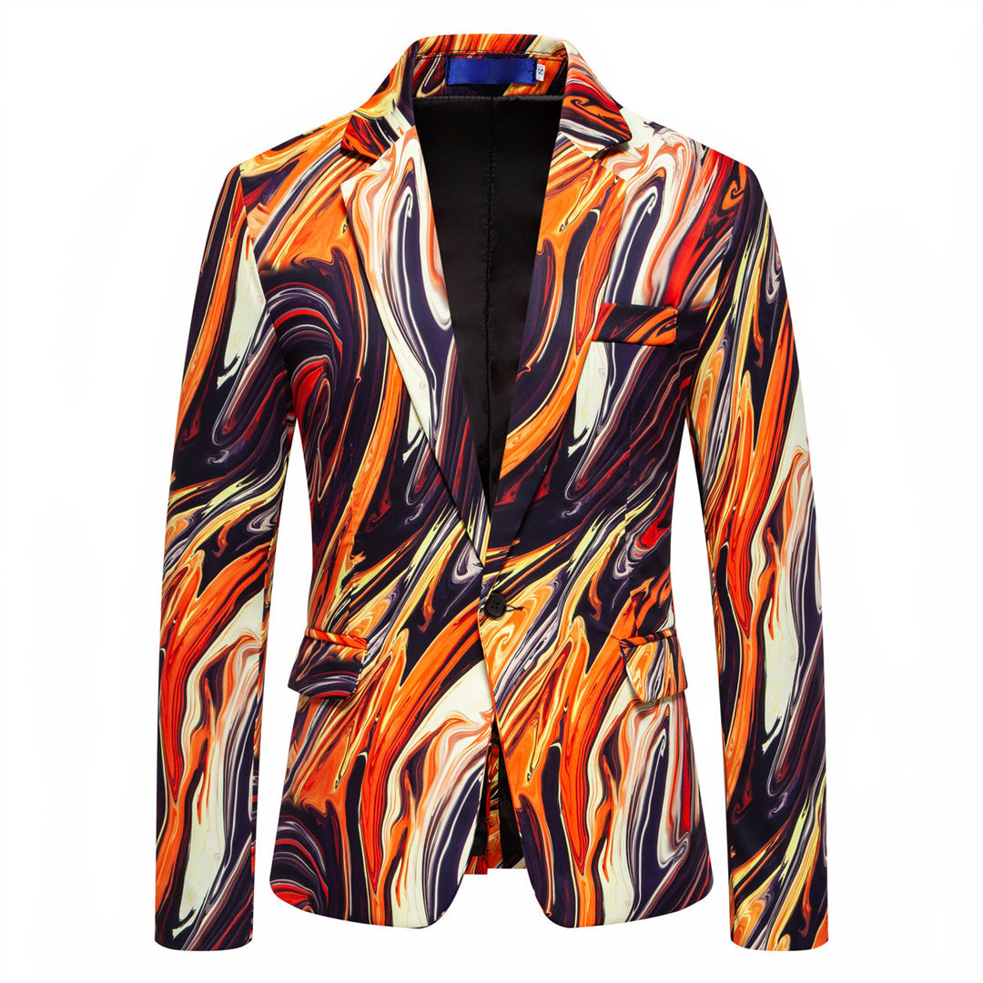 Herrar Designer Blazer med iögonfallande marmor-mönster Eva Jonsson-Eva Jonsson