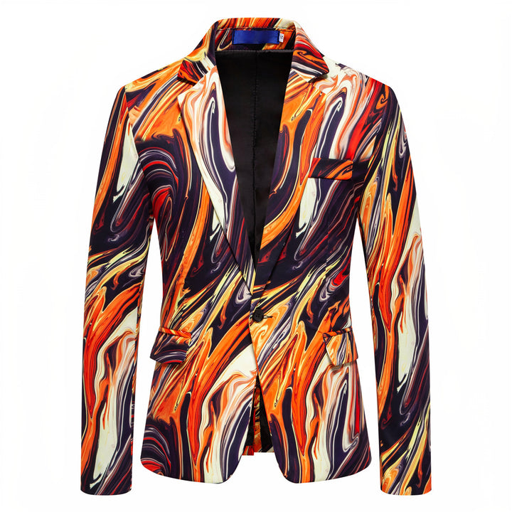 Herrar Designer Blazer med iögonfallande marmor-mönster Eva Jonsson-Eva Jonsson