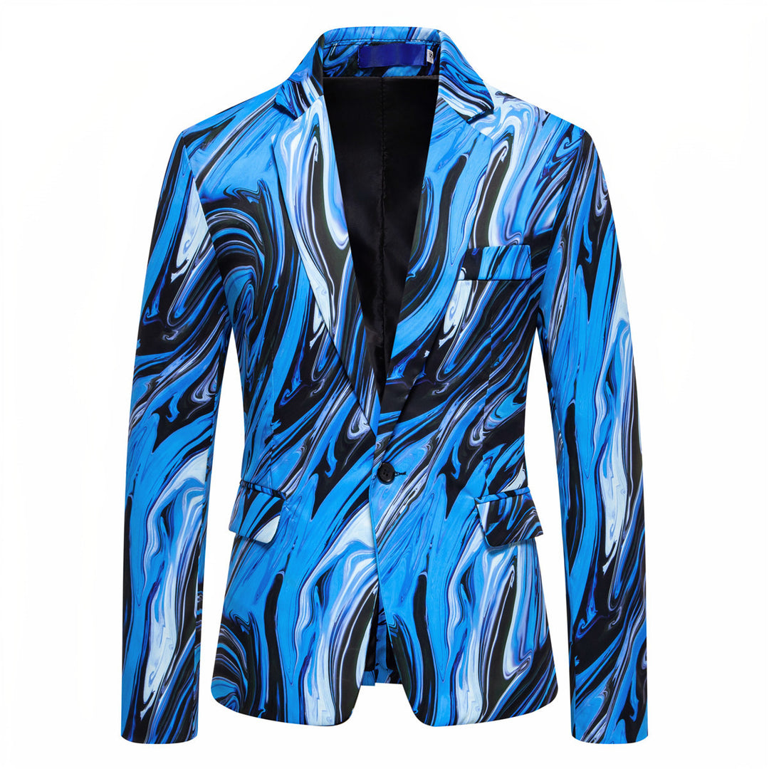Herrar Designer Blazer med iögonfallande marmor-mönster Eva Jonsson-Eva Jonsson