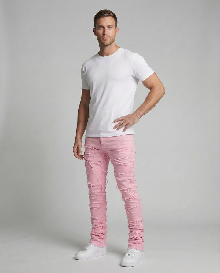 Herrar Destroyed Jeans Slim-Eva Jonsson