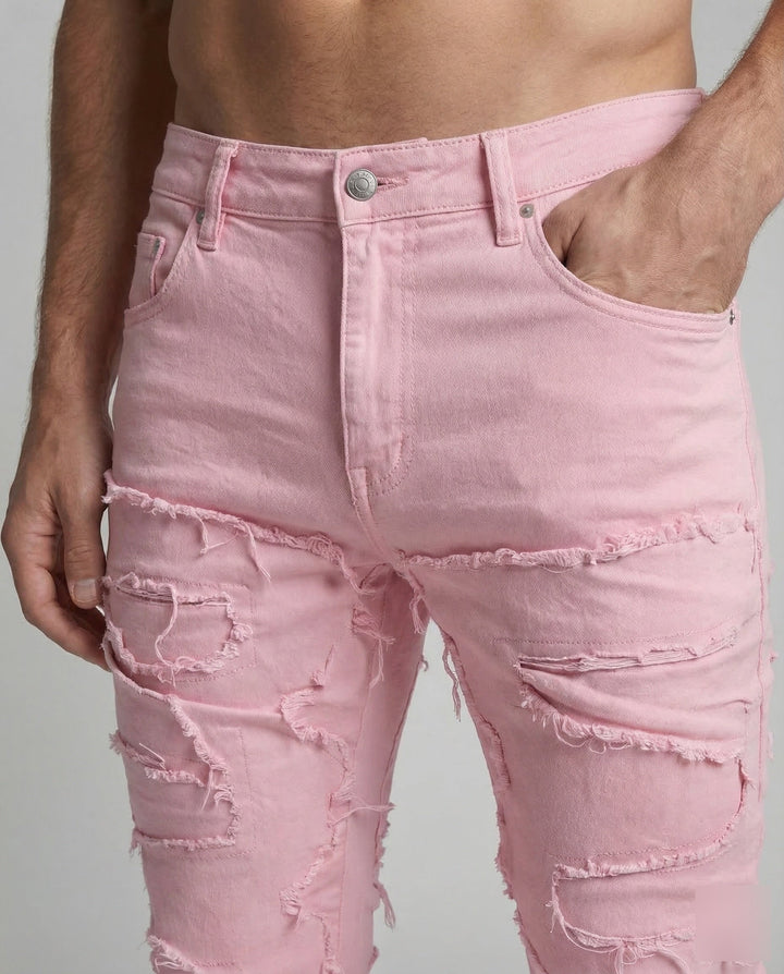 Herrar Destroyed Jeans Slim-Eva Jonsson