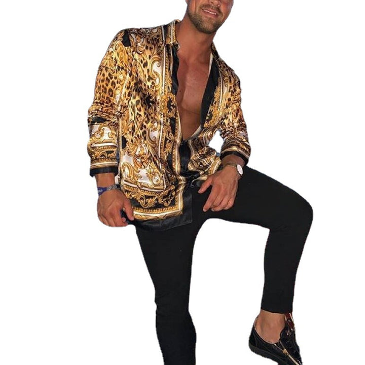 Herrar Elegant Casual-skjorta i modern barockdesign Mirla-Eva Jonsson