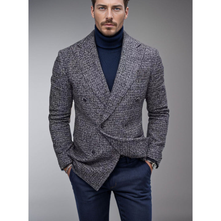 Herrar Elegant Dubbeltknäppt Blazer Mirla-Eva Jonsson